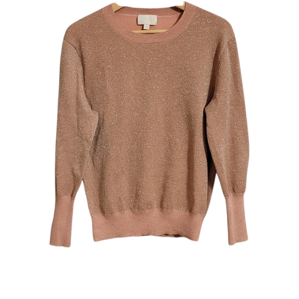 J. Crew Collection Rose Gold Glitter Sweater